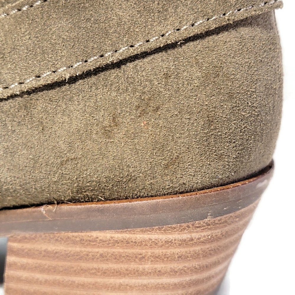Lucky Brand Booties Women Ankle Boots SZ 6 Enitha Shoes Suede - Picture 10 of 16